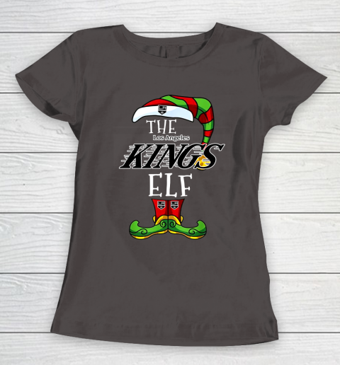 Los Angeles Kings Christmas ELF Funny NHL Women's T-Shirt 7