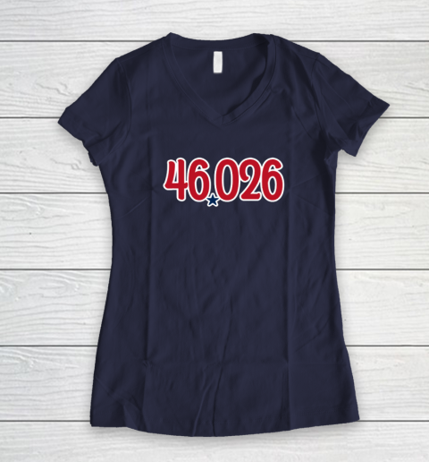 46026 Phillies Women's V-Neck T-Shirt 7