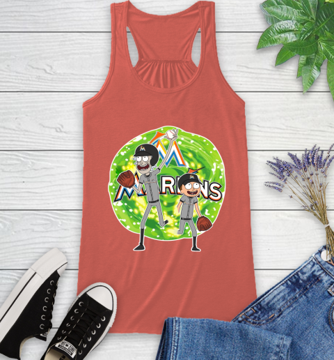 MLB Miami Marlins Rick And Morty Baseball Sports Racerback Tank 4