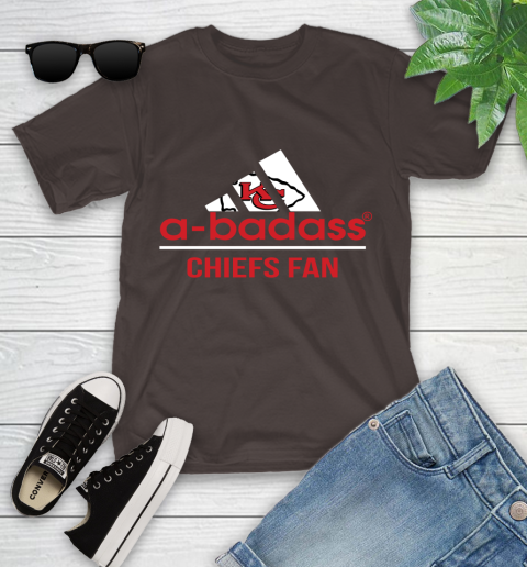 Kansas City Chiefs NFL Football A Badass Adidas Adoring Fan Sports Youth T-Shirt 7