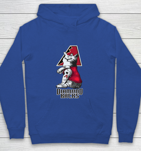 MLB Baseball My Cat Loves Arizona Diamondbacks Youth Hoodie 6