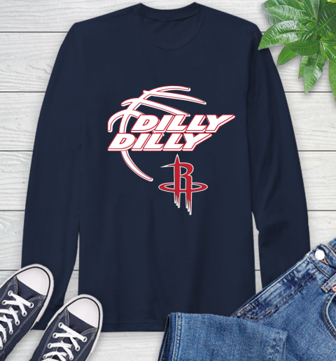 NBA Houston Rockets Dilly Dilly Basketball Sports Long Sleeve T-Shirt 4