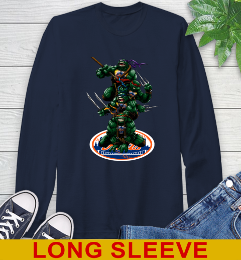 MLB Baseball New York Mets Teenage Mutant Ninja Turtles Shirt Long Sleeve T-Shirt 4