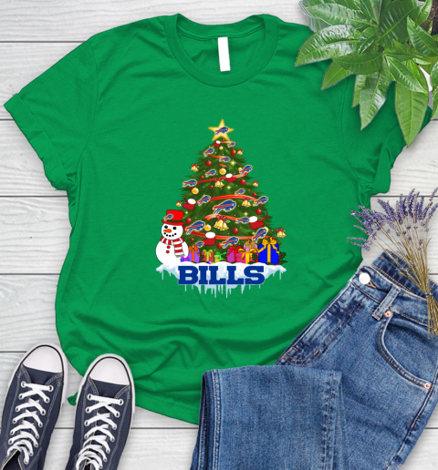 Buffalo Bills Merry Christmas NFL Football Sports Women's T-Shirt 6