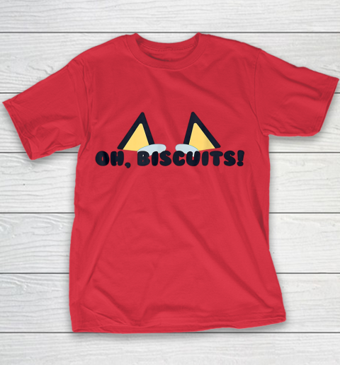 Blueys Oh Biscuits Mums Dad Cartoon Mothers Youth T-Shirt 6