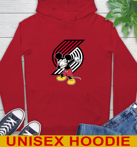 Portland Trail Blazers NBA Basketball Dabbing Mickey Disney Sports Hoodie 10