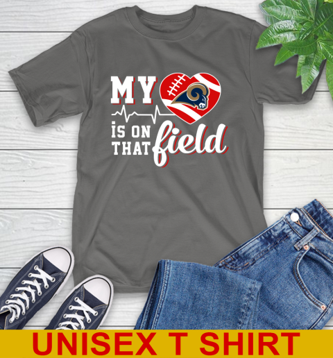 NFL My Heart Is On That Field Football Sports Arizona Cardinals T-Shirt 10