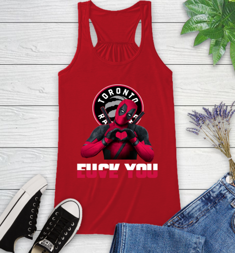 NBA Toronto Raptors Deadpool Love You Fuck You Basketball Sports Racerback Tank 5