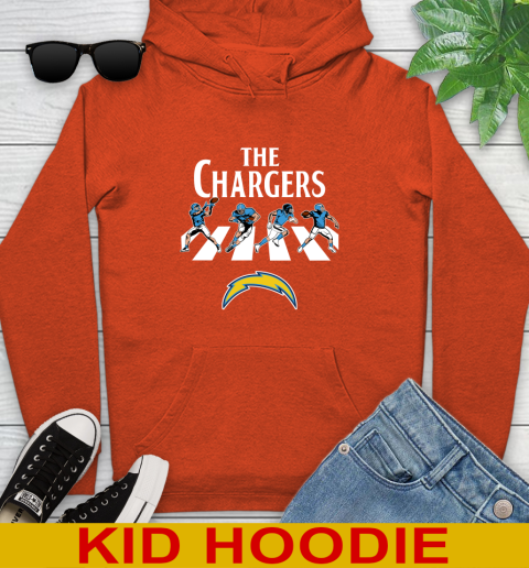 NFL Football Los Angeles Chargers The Beatles Rock Band Shirt Youth Hoodie 4