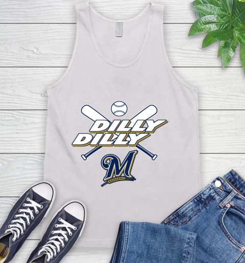 MLB Milwaukee Brewers Dilly Dilly Baseball Sports Tank Top