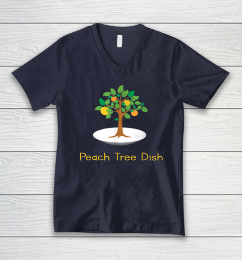 Peach Tree Dish Sarcastic Witty Humor Petri Dish V-Neck T-Shirt 2