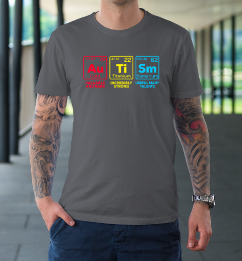 Autism Awareness Elements Periodic Table T-Shirt 6