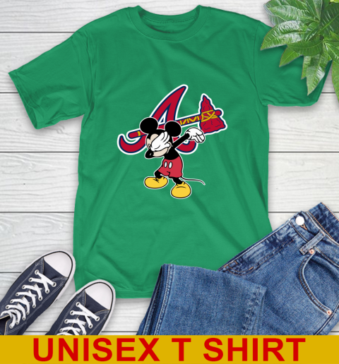 Atlanta Braves MLB Baseball Dabbing Mickey Disney Sports T-Shirt 7
