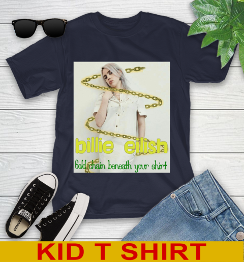 Billie Eilish Gold Chain Beneath Your Shirt 252