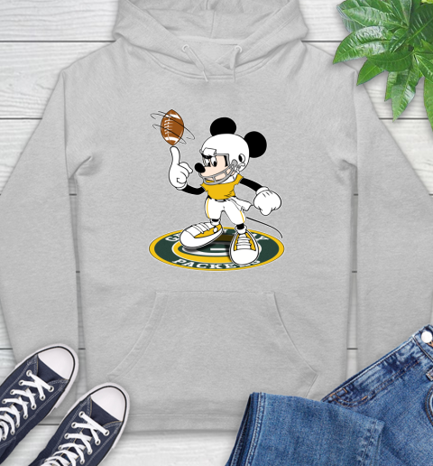NFL Football Green Bay Packers Cheerful Mickey Disney Shirt Hoodie 6