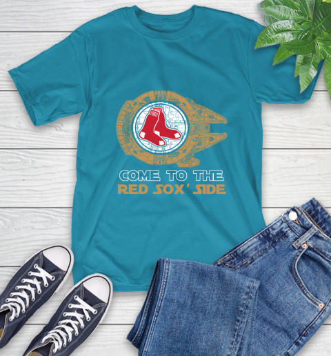 MLB Come To The Boston Red Sox Side Star Wars Baseball Sports T-Shirt 9