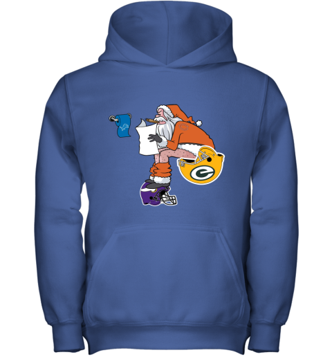 Santa Claus Chicago Bears Shit On Other Teams Christmas Youth Hoodie