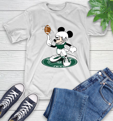 NFL Football New York Jets Cheerful Mickey Disney Shirt T-Shirt 2