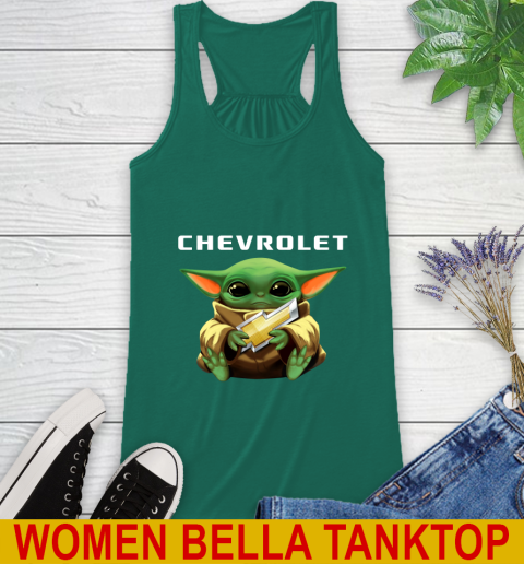 Star Wars Baby Yoda Hugs Chevrolet Car Shirt 41