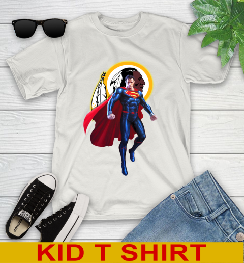 NFL Superman DC Sports Football Washington Redskins Youth T-Shirt 12