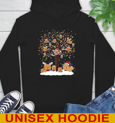 Chow Chow dog pet lover light christmas tree shirt 13
