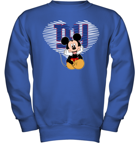 NFL New York Giants The Heart Mickey Mouse Disney Football T Shirt Ek7SWPjzt6Q youth sweatshirt 47 95 151514 front royal