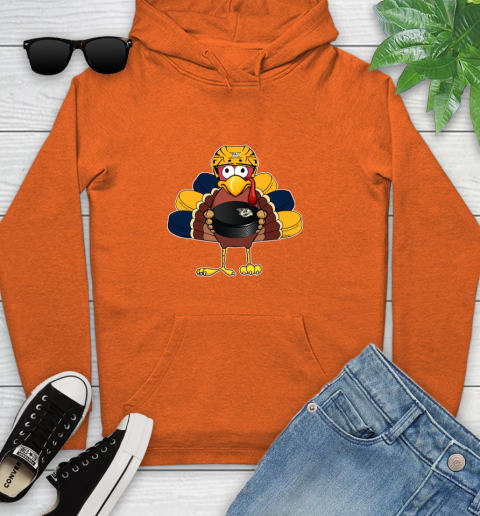 Nashville Predators Turkey Thanksgiving Day Youth Hoodie 5