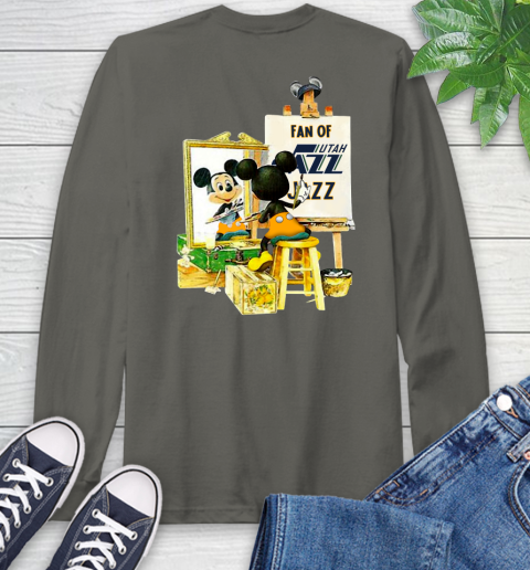 NBA Basketball Utah Jazz Mickey Drawing Shirt 63