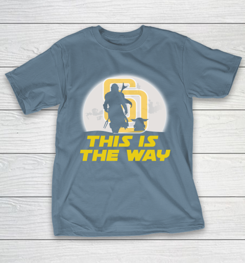 San Diego Padres MLB Baseball Star Wars Yoda And Mandalorian This Is The Way T-Shirt 6