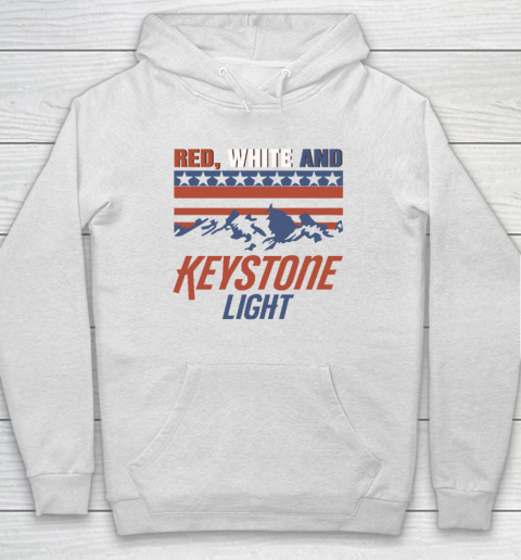 Red White And Keystone Light 4th Of July Hoodie