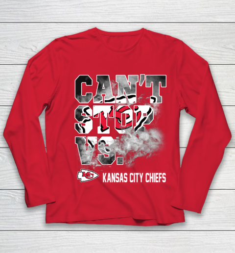 NFL Kansas City Chiefs Can't Stop Vs Youth Long Sleeve 8
