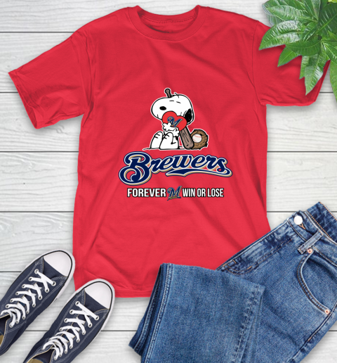 MLB The Peanuts Movie Snoopy Forever Win Or Lose Baseball Milwaukee Brewers 10