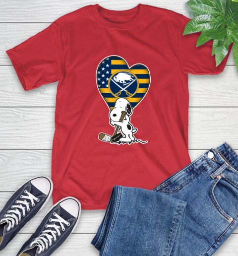 Buffalo Sabres NHL Hockey The Peanuts Movie Adorable Snoopy T-Shirt 10