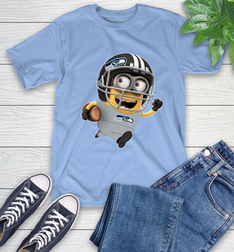 NFL Seattle Seahawks Minions Disney Football Sports T-Shirt 11