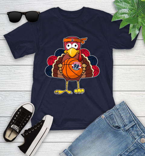 Washington Wizards Turkey thanksgiving day Youth T-Shirt 3
