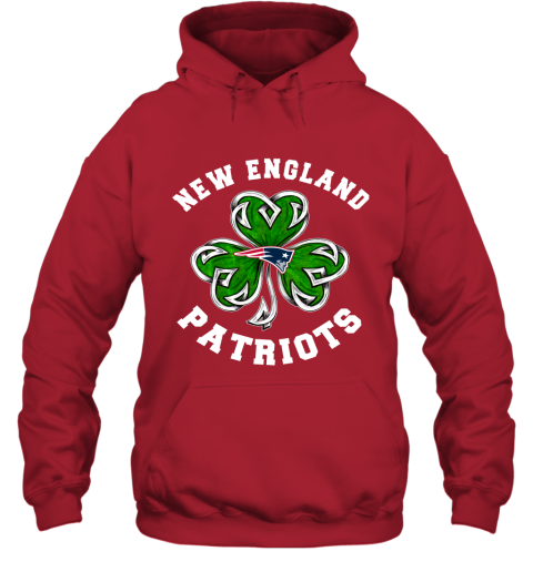 NFL New England Patriots Three Leaf Clover St Patrick's Day Football Sports T995UxBwmQ9 hoodie 23 95 151514 front red