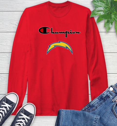 NFL Football Los Angeles Chargers Champion Shirt Long Sleeve T-Shirt 9