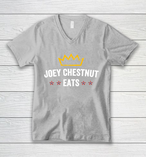 Joey Chestnut Eats V-Neck T-Shirt 3