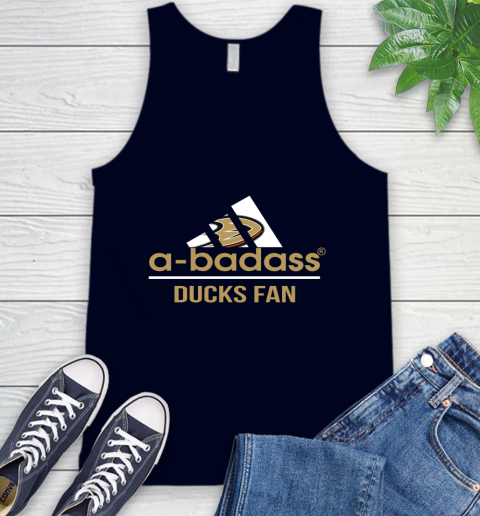 NHL A Badass Anaheim Ducks Fan Adidas Hockey Sports Tank Top 2