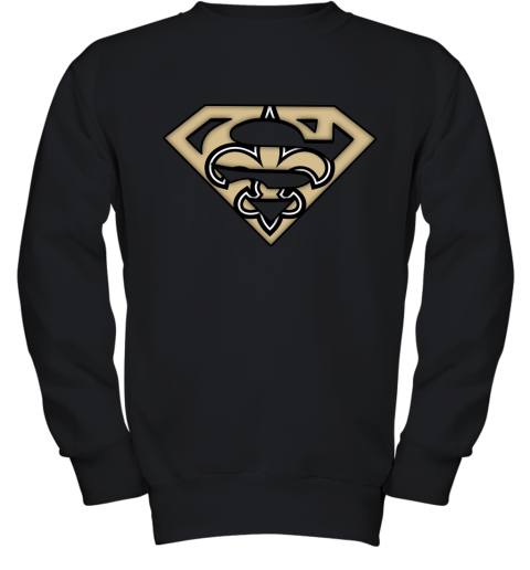 We Are Undefeatable The New Orleans Saints x Superman NFL Youth Sweatshirt