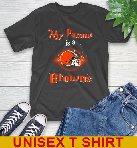 NFL Football Harry Potter My Patronus Is A Cleveland Browns T-Shirt