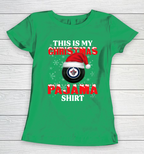 Winnipeg Jets This Is My Christmas Pajama Shirt NHL Women's T-Shirt 5