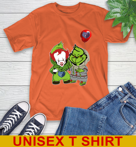 Memphis Grizzlies Baby Pennywise Grinch Christmas NBA Basketball T-Shirt 5