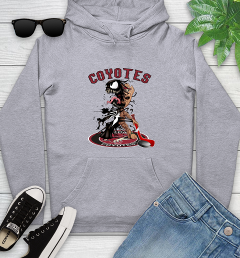 NHL Arizona Coyotes Hockey Venom Groot Guardians Of The Galaxy Youth Hoodie 6