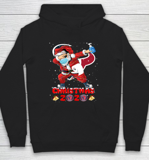 Houston Texans Funny Santa Claus Dabbing Christmas 2020 NFL Hoodie