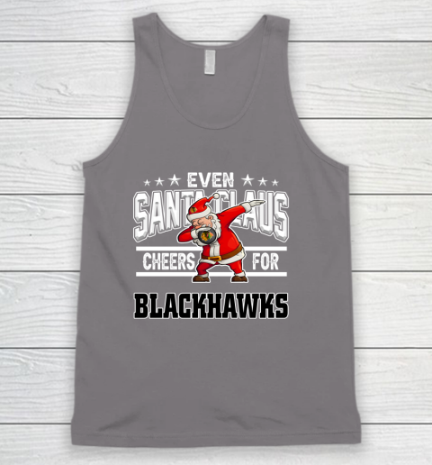 Chicago Blackhawks Even Santa Claus Cheers For Christmas NHL Tank Top 6
