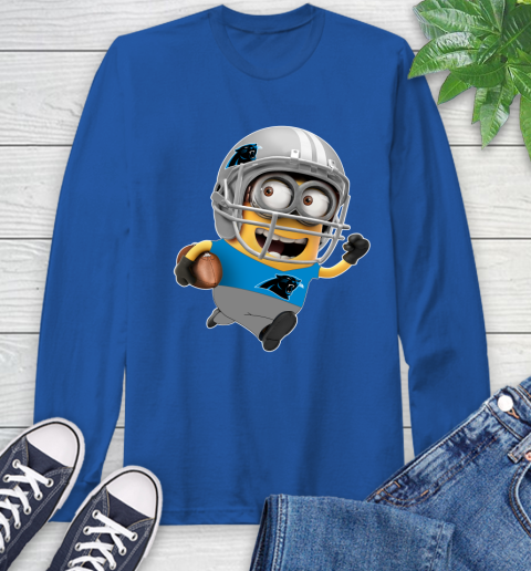 NFL Carolina Panthers Minions Disney Football Sports Long Sleeve T-Shirt 9