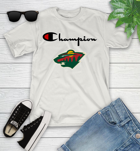 NHL Hockey Minnesota Wild Champion Shirt Youth T-Shirt - Image 12