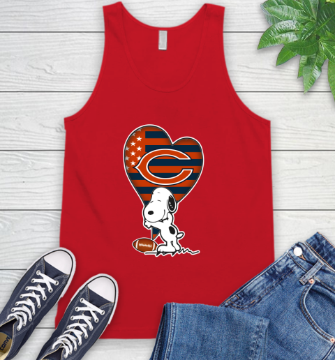 Chicago Bears NFL Football The Peanuts Movie Adorable Snoopy Tank Top 7 Chicago Bears NFL Football The Peanuts Movie Adorable Snoopy Tank Top - Image 7