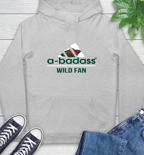 NHL A Badass Minnesota Wild Fan Adidas Hockey Sports Hoodie 6